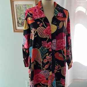 Vintage Retro Handcrafted Long Zipper Dress